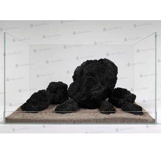 Piatra Aquadeco Lava Premium neagra 20-25 cm