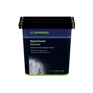 Nisip alb natural 2.5 kg Dennerle Bairaman, 0,1 - 0,6 mm